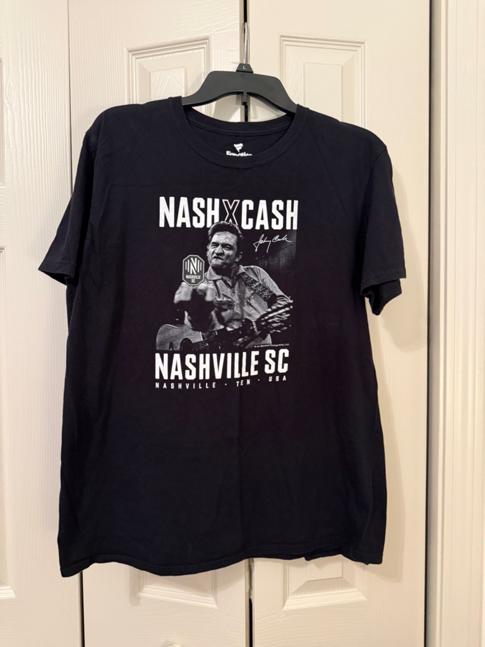 Nashville Soccer Club Nash X Cash Black Graphic Tee